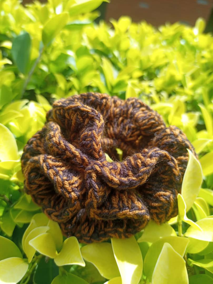 Brown Scrunchie