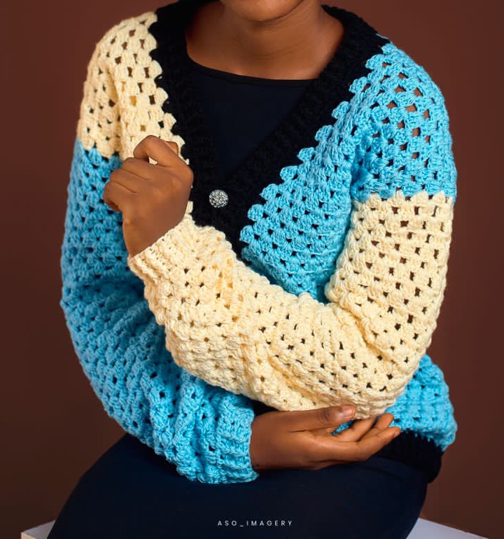 Granny stitch cardigan