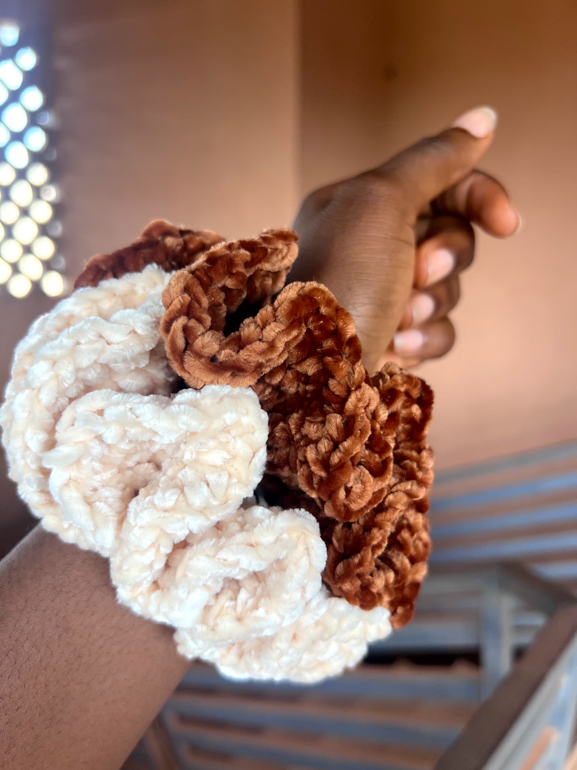 Velvet scrunchie